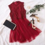 rotes Kleid